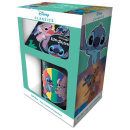 Pyramid Lilo  Stitch (Youre my Fave) mug Coaster Keychain Gift set (Gp86130)