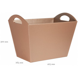 Καλάθι Περιοδικών Δέρμα Osco Χάλκινο No 4301