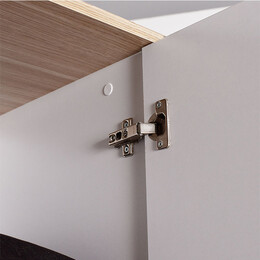 Ντουλάπα Ρούχων Base Megapap Τετράφυλλη σε Χρώμα Λευκό - Sonoma 137x52x198εκ.