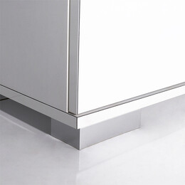 Ντουλάπα Ρούχων Diamond Megapap Δίφυλλη σε Χρώμα Λευκό 60x38x187εκ.