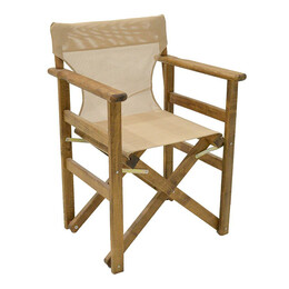 Διάτρητο Πανί Επαγγελματικό για Πολυθρόνα Σκηνοθέτη Χρώματος Φραπέ Megapap