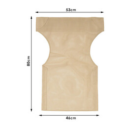 Διάτρητο Πανί Επαγγελματικό για Πολυθρόνα Σκηνοθέτη Χρώματος Φραπέ Megapap