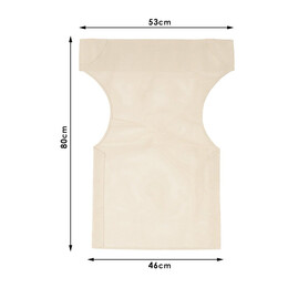 Διάτρητο Πανί Επαγγελματικό για Πολυθρόνα Σκηνοθέτη Χρώματος Εκρού Megapap