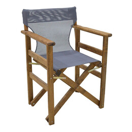 Διάτρητο Πανί Επαγγελματικό για Πολυθρόνα Σκηνοθέτη Χρώματος Ανθρακί Megapap