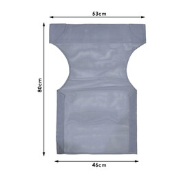 Διάτρητο Πανί Επαγγελματικό για Πολυθρόνα Σκηνοθέτη Χρώματος Ανθρακί Megapap