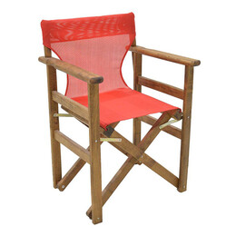 Διάτρητο Πανί Επαγγελματικό για Πολυθρόνα Σκηνοθέτη Χρώματος Κόκκινο Megapap