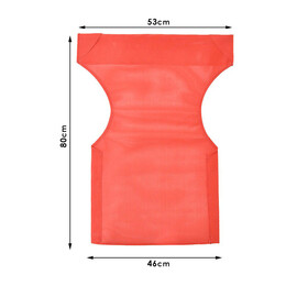 Διάτρητο Πανί Επαγγελματικό για Πολυθρόνα Σκηνοθέτη Χρώματος Κόκκινο Megapap