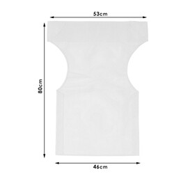 Διάτρητο Πανί Επαγγελματικό για Πολυθρόνα Σκηνοθέτη Χρώματος Λευκό Megapap