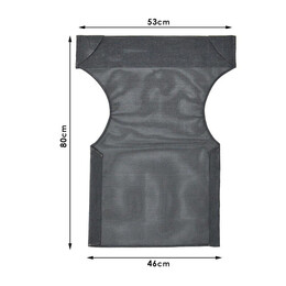 Διάτρητο Πανί Επαγγελματικό για Πολυθρόνα Σκηνοθέτη Χρώματος Μαύρο Megapap