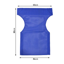 Διάτρητο Πανί Επαγγελματικό για Πολυθρόνα Σκηνοθέτη Χρώματος Μπλε Megapap