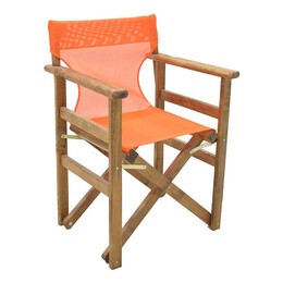 Διάτρητο Πανί Επαγγελματικό για Πολυθρόνα Σκηνοθέτη Χρώματος Πορτοκαλί Megapap