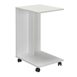 Βοηθητικό Τραπέζι c-Shaped Megapap σε Χρώμα Λευκό 35x45x65εκ.
