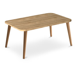 Τραπεζάκι Σαλονιού Soul Megapap από Μελαμίνη Χρώμα oak 90x55x41εκ.