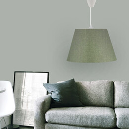 Φωτιστικό Οροφής Elanor Megapap Υφασμάτινο Μονόφωτο Χρώμα Κυπαρισσί 37x21x70εκ.