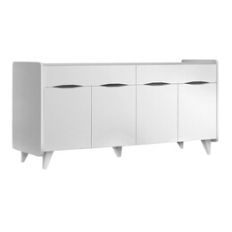 Μπουφές Μελαμίνης Sila Megapap Χρώμα Λευκό 140x45x72εκ.