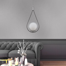 Φωτιστικό Οροφής Shemesh Megapap e27  Μεταλλικό Μονόφωτο Χρώμα Ασημί 20x20x85εκ.