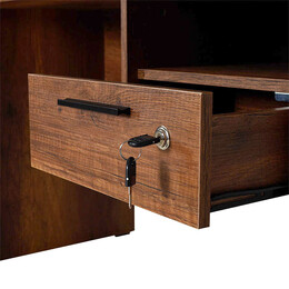 Γραφείο Concept Megapap σε Χρώμα Καρυδί 120x60x75εκ.