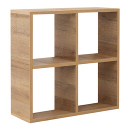Βιβλιοθήκη Cube Megapap από Μελαμίνη Χρώμα Pine oak 60x23x60εκ.