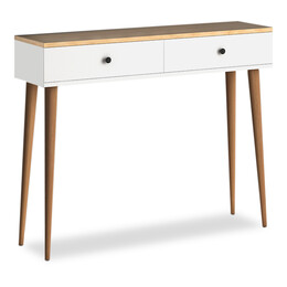 Κονσόλα Μελαμίνης Alis Megapap Χρώμα Pine White 110x29x88εκ.