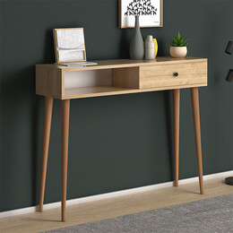 Κονσόλα Μελαμίνης Napoli Megapap Χρώμα oak 90x29x88εκ.