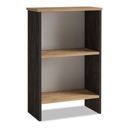Βιβλιοθήκη Μελαμίνης Flora Megapap Χρώμα Industrial Grey - oak 52x25x80εκ.