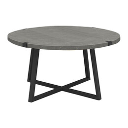 Τραπεζάκι Σαλονιού Mauricio Megapap Μεταλλικό - Μελαμίνης Χρώμα Ανθρακί 78x78x43εκ.