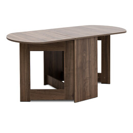 Τραπέζι Μελαμίνης Winslet Megapap Επεκτεινόμενο Χρώμα Καρυδί 34(63+63)x80x76εκ.