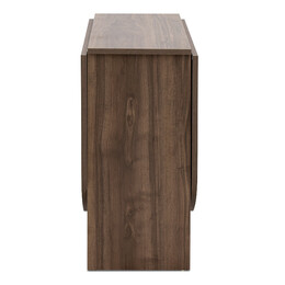 Τραπέζι Μελαμίνης Winslet Megapap Επεκτεινόμενο Χρώμα Καρυδί 34(63+63)x80x76εκ.