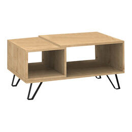 Τραπεζάκι Σαλονιού don Megapap Μελαμίνης Χρώμα Sonoma 90x55x44εκ.