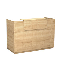 Γραφείο Reception Μελαμίνης Lemmon Megapap Χρώμα Sonoma 160x70x110εκ.