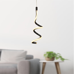 Φωτιστικό Οροφής led Aileen Megapap Μεταλλικό Μονόφωτο Χρώμα Μαύρο 12x12x80εκ.