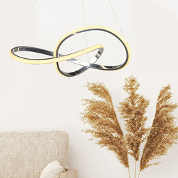 Φωτιστικό Οροφής led Luciano Megapap Μεταλλικό Μονόφωτο Χρώμα Ασημί 47x40x60εκ.