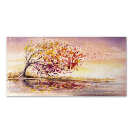 Πίνακας σε Καμβά "tree in the Wind" Megapap Ψηφιακής Εκτύπωσης 140x70x3εκ.