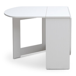 Τραπέζι Μελαμίνης Winslet Megapap Επεκτεινόμενο Χρώμα Λευκό 34(63+63)x80x76εκ.