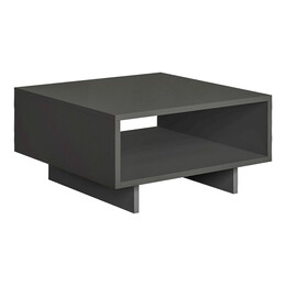 Τραπεζάκι Σαλονιού Hola Megapap Μελαμίνης Χρώμα Ανθρακί 60x60x32εκ.