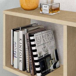 Βοηθητικό Τραπεζάκι Homemania Megapap από Μελαμίνη Χρώμα Φυσικό Οξιάς 60x20x60εκ.