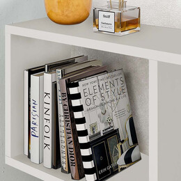 Βοηθητικό Τραπεζάκι Homemania Megapap από Μελαμίνη Χρώμα Λευκό 60x20x60εκ.