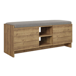 Παπουτσοθήκη Zulla Megapap από Μελαμίνη Χρώμα Ανοιχτό Καφέ 110x37x43εκ.