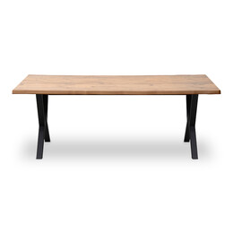 Τραπέζι Walter Megapap mdf - Μεταλλικό Χρώμα Ακακίας 200x100x75εκ.