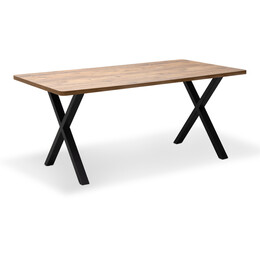 Τραπέζι Jeremy Megapap mdf - Μεταλλικό Χρώμα Ακακίας 140x80x75εκ.
