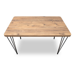 Τραπέζι Roger Megapap mdf - Μεταλλικό Χρώμα Ακακίας 120x70x75εκ.