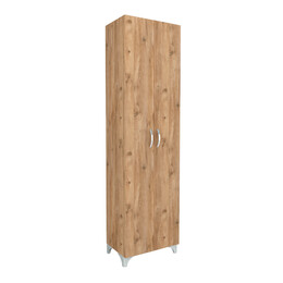 Ντουλάπα - Παπουτσοθήκη Μελαμίνης Lilly Megapap Χρώμα Pine oak 49x32x178εκ.