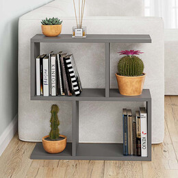 Βοηθητικό Τραπεζάκι Homemania Megapap από Μελαμίνη Χρώμα Ανθρακί 60x20x60εκ.