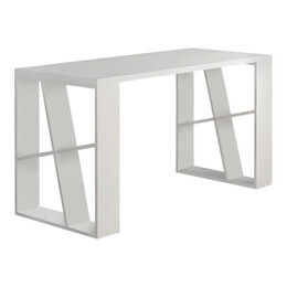 Γραφείο Εργασίας Honey Megapap από Μελαμίνη Χρώμα Λευκό 137x60x75εκ