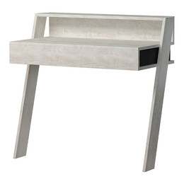 Γραφείο Εργασίας Cowork Megapap από Μελαμίνη Χρώμα Λευκό Αντικέ 94x50x91εκ.