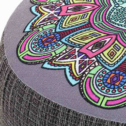 Σκαμπώ Enna Megapap Υφασμάτινο Χρώμα Γκρι 40x40x42εκ.