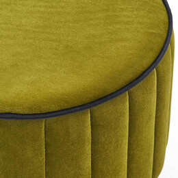 Σκαμπώ Rose Megapap Βελούδινο Χρώμα Πράσινο 40x40x40εκ.