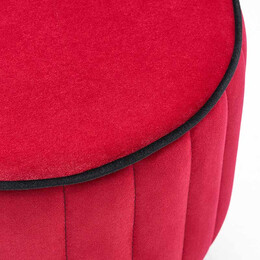 Σκαμπώ Rose Megapap Βελούδινο Χρώμα Κόκκινο 40x40x40εκ.