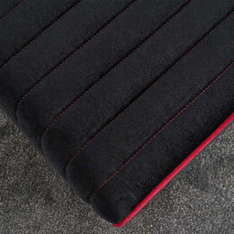 Σκαμπώ Mona Megapap Βελούδινο Χρώμα Μαύρο 40x40x40εκ.