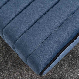Σκαμπώ Mona Megapap Βελούδινο Χρώμα Μπλε 40x40x40εκ.